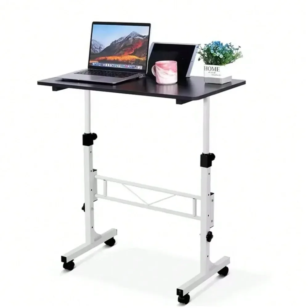 

computer desk table office desk32 Mobile Standing Desk With Wheels Adjustable Height Rolling Computer Desk For Home, Office Scho