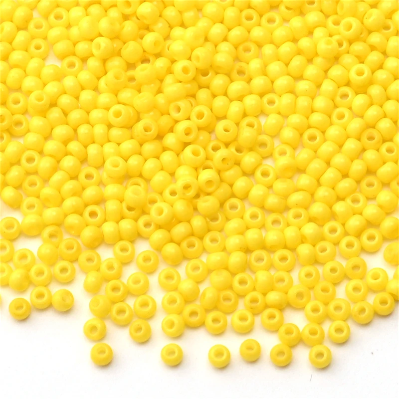 12/0 Uniform 2mm Opaque Glass Seed Beads Bottled Small Pony Beads for Jewelry Making DIY Needlework Bracelet Earring Craft