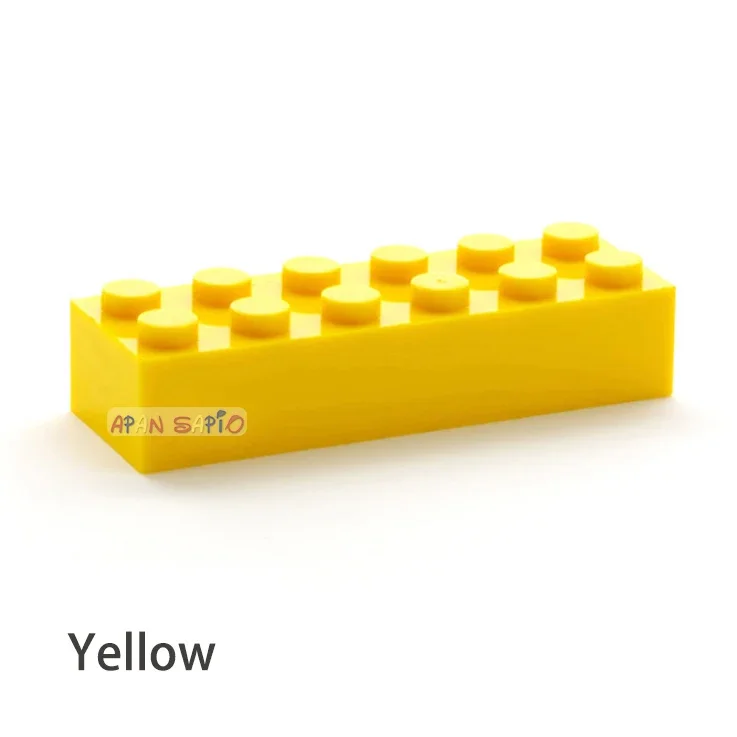 100 stücke 2x6 Dot DIY Bausteine Dicke Zahlen Bricks Pädagogisches Kreative Größe Kompatibel Mit 2456 Kunststoff Spielzeug für Kinder