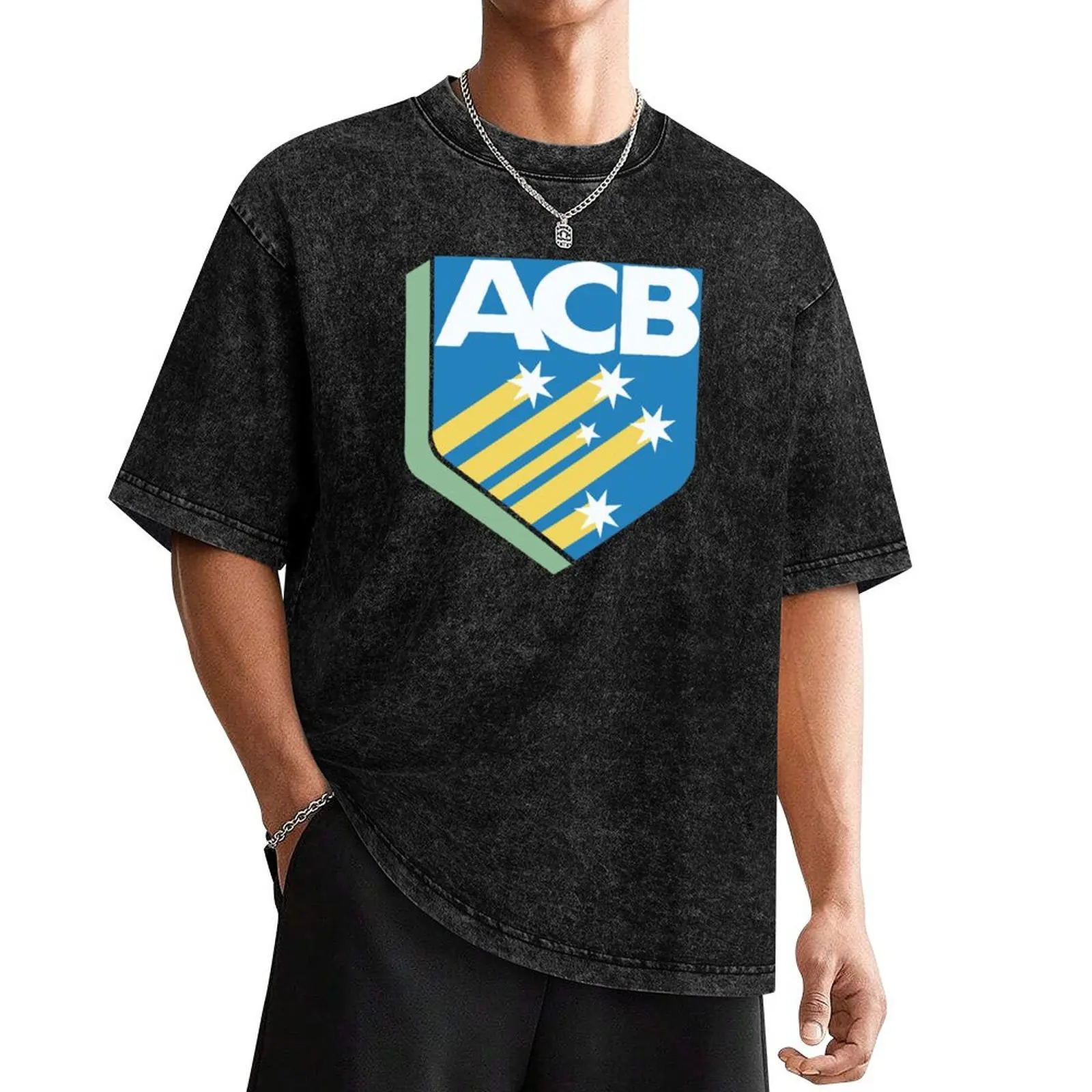 

Australian Cricket Board Logo T-Shirt summer 2025 shirts graphic tees plain T-shirts oversize shirts men