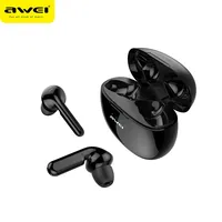 Awei T15 Bluetooth Headphones TWS Long Standby Earbuds 350mah Sport Headsets Deep Bass Earphones LED Power Display With Mic