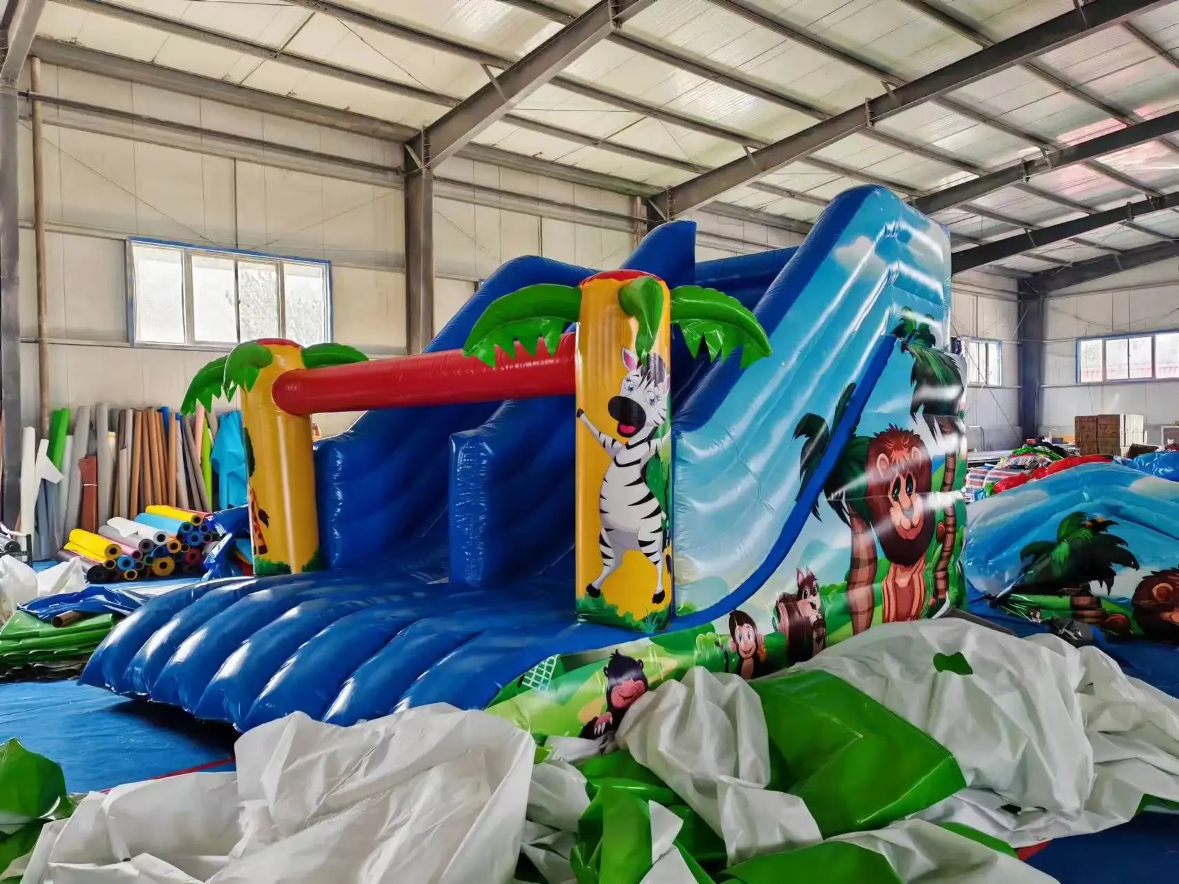 Inflatable Jump Castle Bounce House with Slide Children's Indoor Outdoor Entertainment