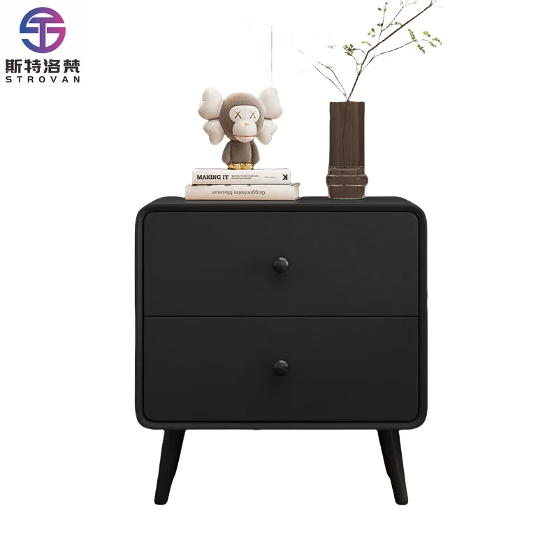 

Nightstand Wooden Three Drawer Nightstand Bedroom Night Table Modern Bedside Table Wood Cabinet Furniture For Bedroom