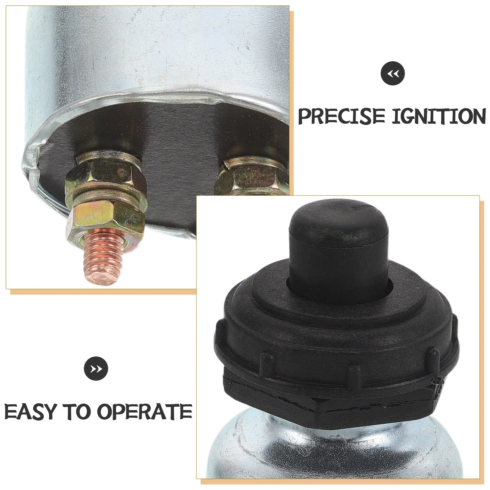 10Pcs Metal Weather Push Button Start For Heavy Equipment Operator Ignition Trucks Tractors Forklifts