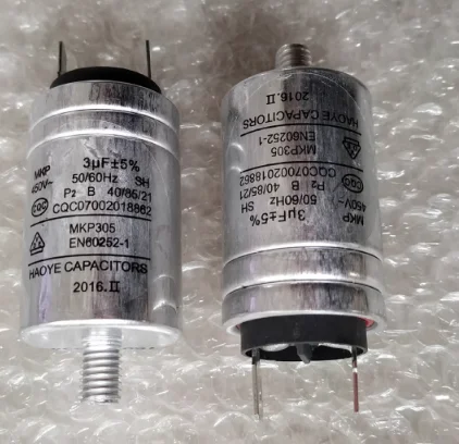 Dish Washer Parts MKP305 3UF 450V aluminum housing capacitor