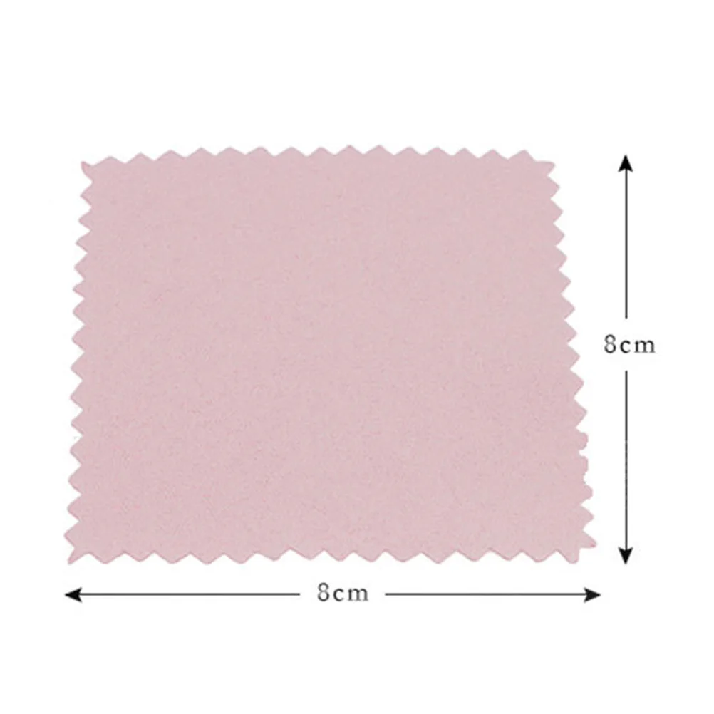

50pcs Jewelry Cleaning Cloth Durable Safe Portable Removes Scratches Tarnish Silver Platinum Watches Glass Lens Camera Mobile