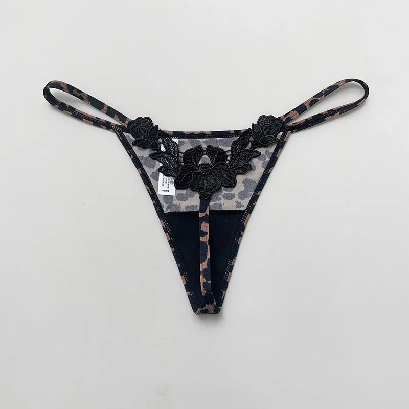 Floral Embroidery Sexy G String Underwear Women Panties T-Back Briefs Female Lingerie Erotic Girls Thongs Bikini Size S-XXL