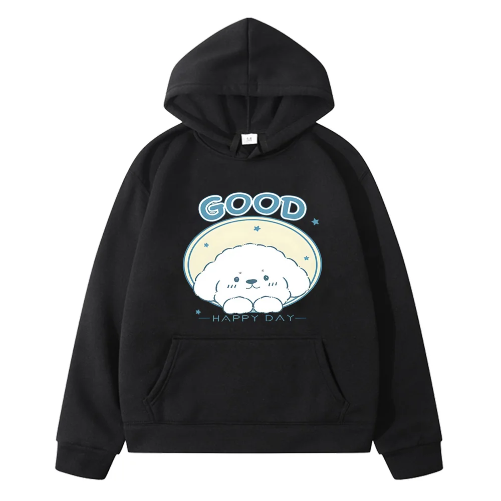 

Puppycat Cat Printing Cartoon Hoodies Casual Boys and Girls Kawaii Sweatshirt with Pocket Long Sleeve Children Comfortable Hoody