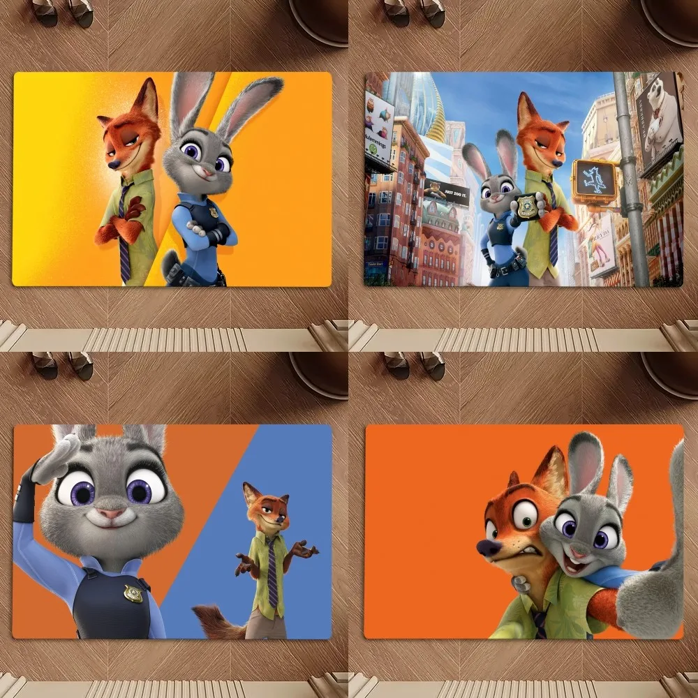 Beast Kingdom Zootopia Nick Wilde Floor Mat Bedroom Kitchen Door Bath House Super Absorbent Foot Non-slip