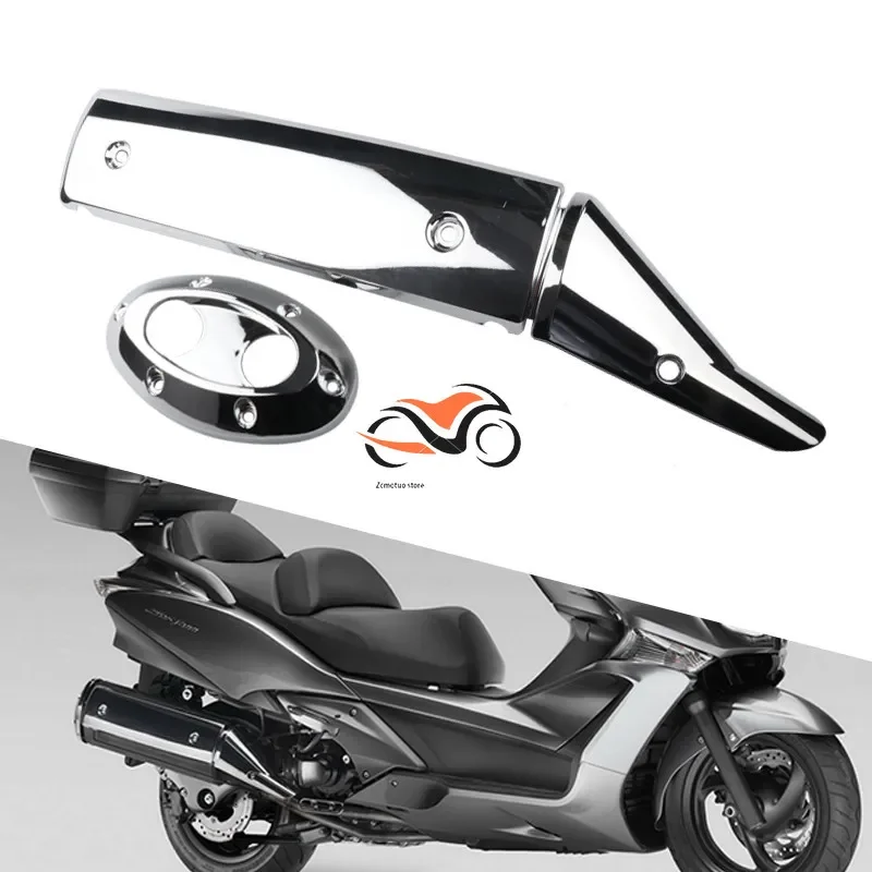 For Honda SilverWing/GT 600/400 Motorcycle Cruise Scooter plating Muffler Insulation Cover Exhaust Pipe Cover Muffler Cover