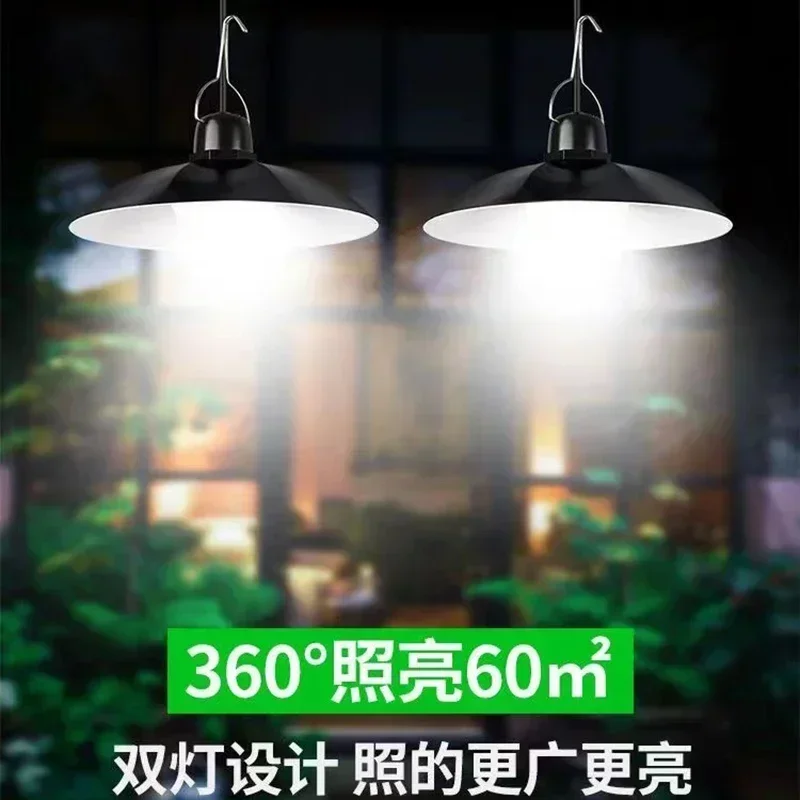 Solar Outdoor Waterproof LED Pendant Lamp, Indoor Remote Control, One To One, Two, Three, Four Solar Waterproof Pendant Lamp