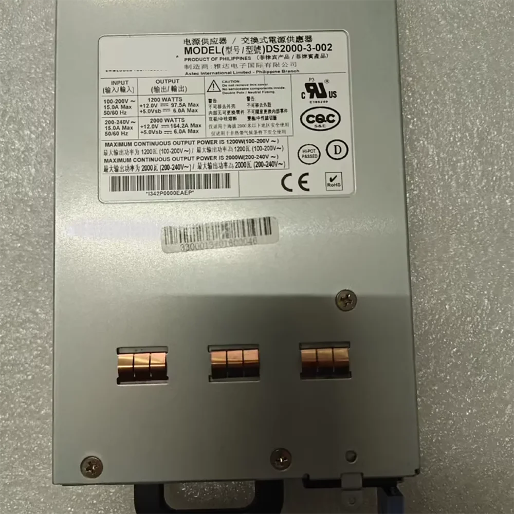 Per alimentatore TC4600 DS2000-3-002 DS2000-3 Alimentatore server da 2000 W