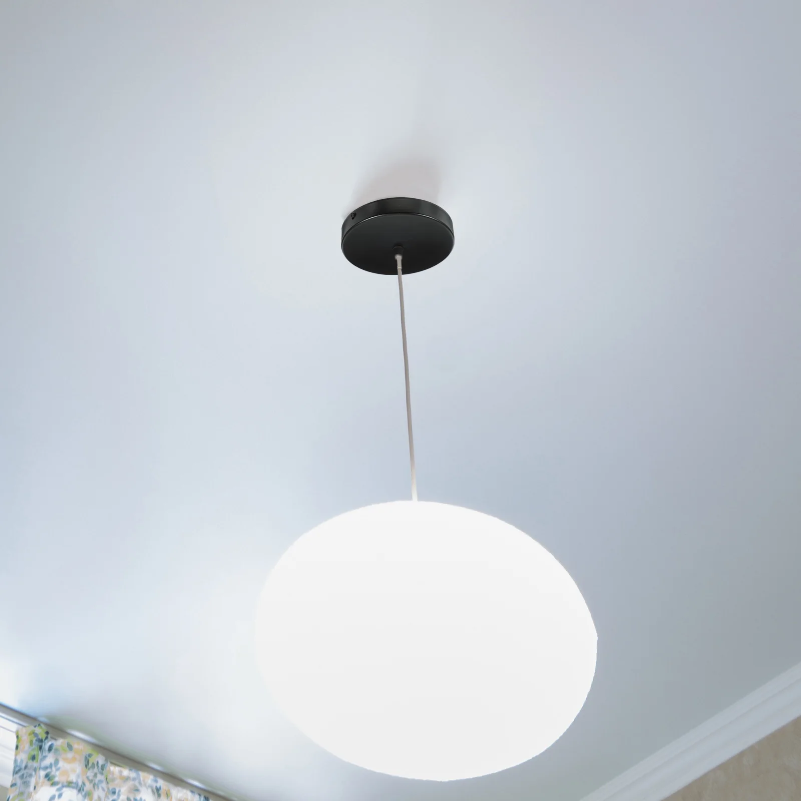 

Round 15cm Single Hole Ceiling Disc Canopy Plate for Pendant Lamp Black Easy Install Chandelier Cover Lighting Fixture