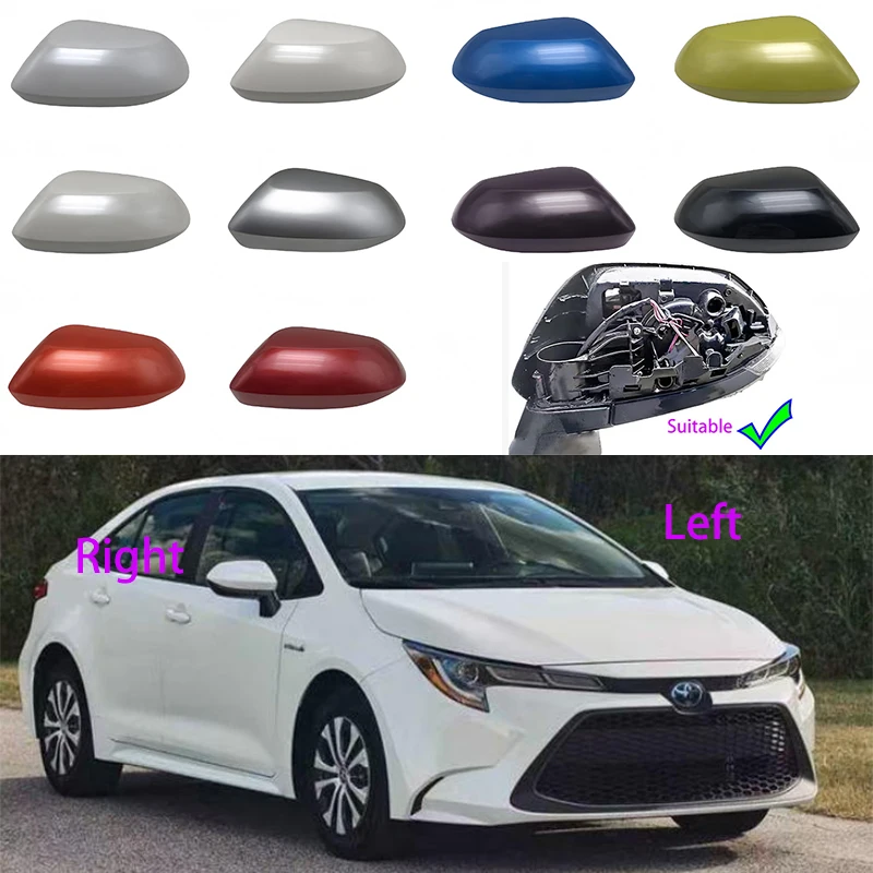 

For Toyota Corolla 2019-2025 Car Left and Right Rear View Mirror Accessories Outer Shell Lens Frame Turn Signal Lower Shell
