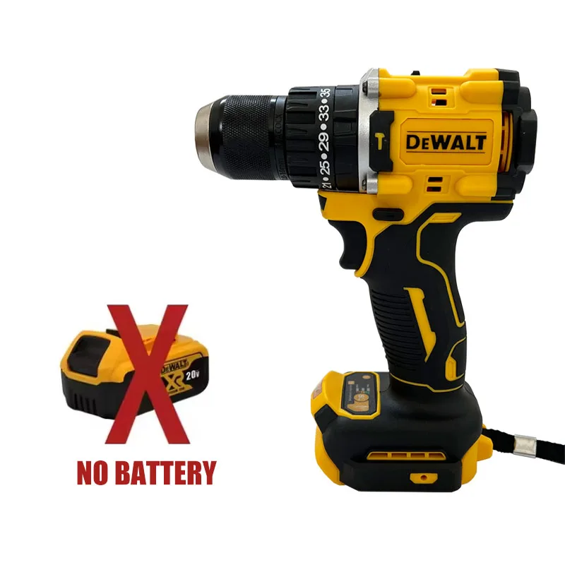 Dewalt DCD800 2000 tr/min perceuse à percussion sans fil 1/2 pouces tournevis électrique sans brosse outil électrique au Lithium pour batterie Dewalt 20V
