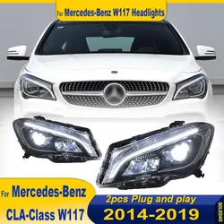 Headlights For Mercedes-Benz CLA W117 2013 2014 2015 2016-2019 full LED DRL Dynamic Signal Lamp HeadLamp Front light Assembly