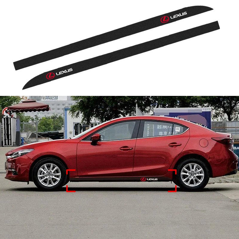2Pcs Side Skirt Sil…