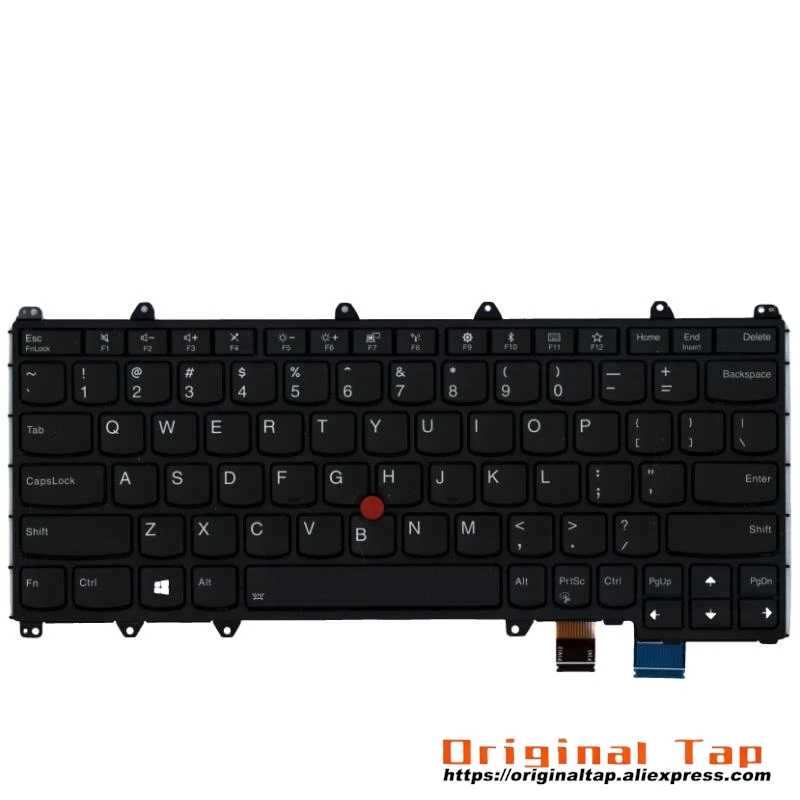 US English Backlit Keyboard for Lenovo Thinkpad X380 Yoga 370 5N20W68240 5N20W68276 5N20W68312