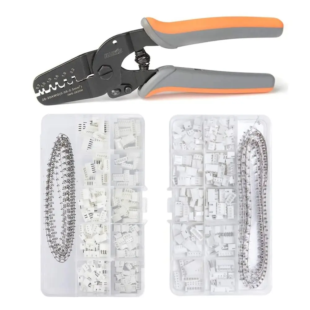 

460pcs Connectors set Mini Micro Open Barrel Crimping pliers hand Tool for JAM, IWS-2820 PH2.0/XH2.54