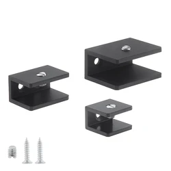1pc Cabinet Backplates Aluminum Alloy Square Glass Clip Fixed Support Bracket for Thick Glass Heated Bed Clip Clam Tools