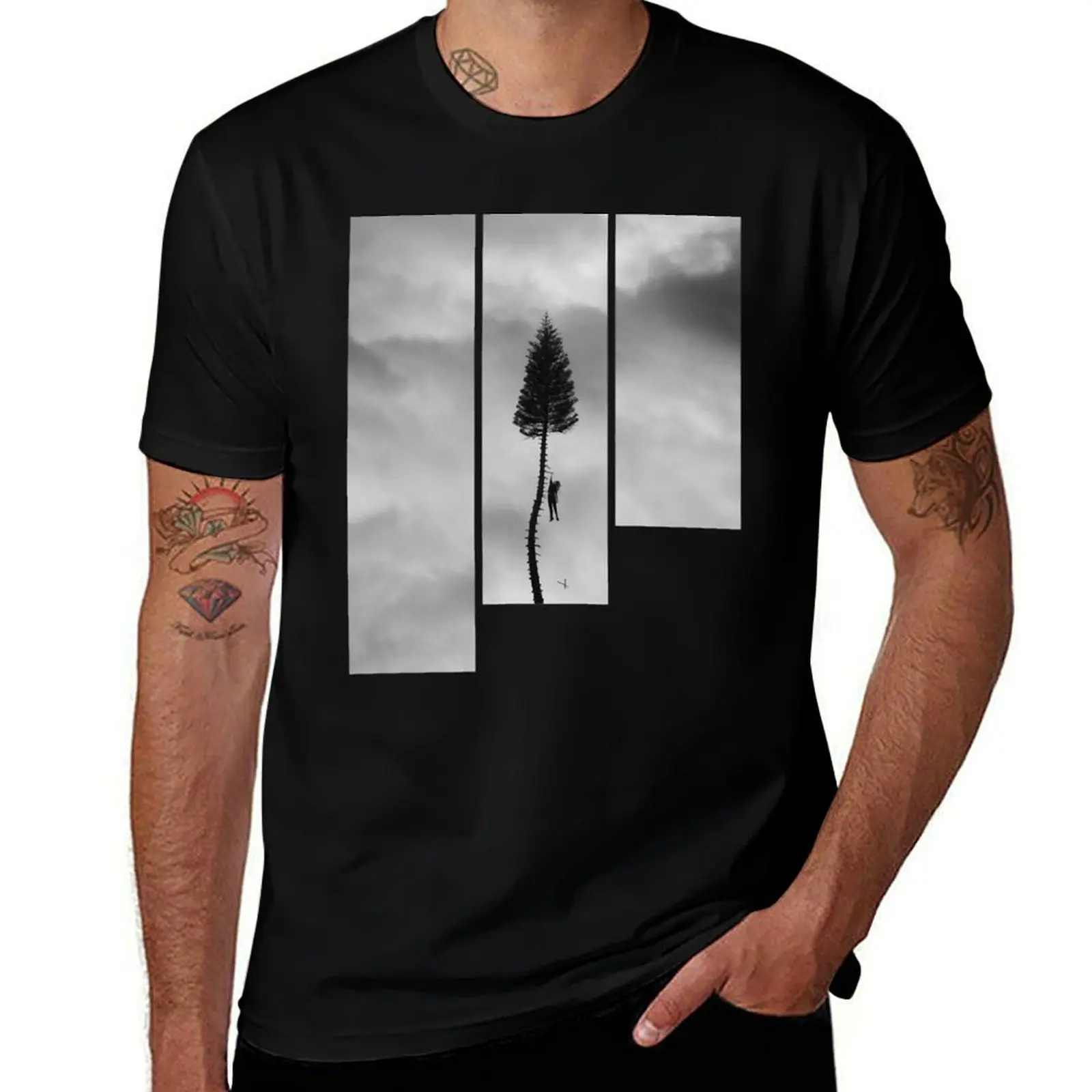 

A black mile to the surface, Manchester Orchestra T-Shirt boys whites baggy shirts customizeds rapper graphic tees mens clothing