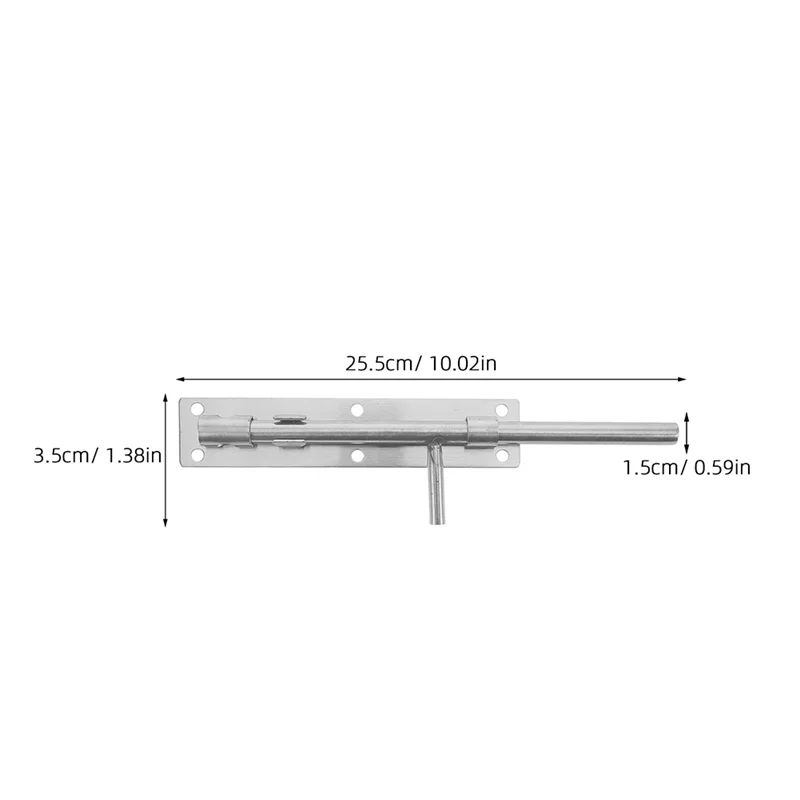 A26F-Deadbolt Franse Deurslot Klink Schuur Sloten En Vergrendelingen Gate Hardware Slide Voor Houten Hek Raam Beveiliging Bars