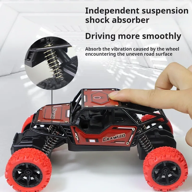 Kids Toys Large 19cm Alloy Pull-back Off-road Vehicle Shock-resistant Four-wheel Drive Big Castor Climbing Car Model Gift Box