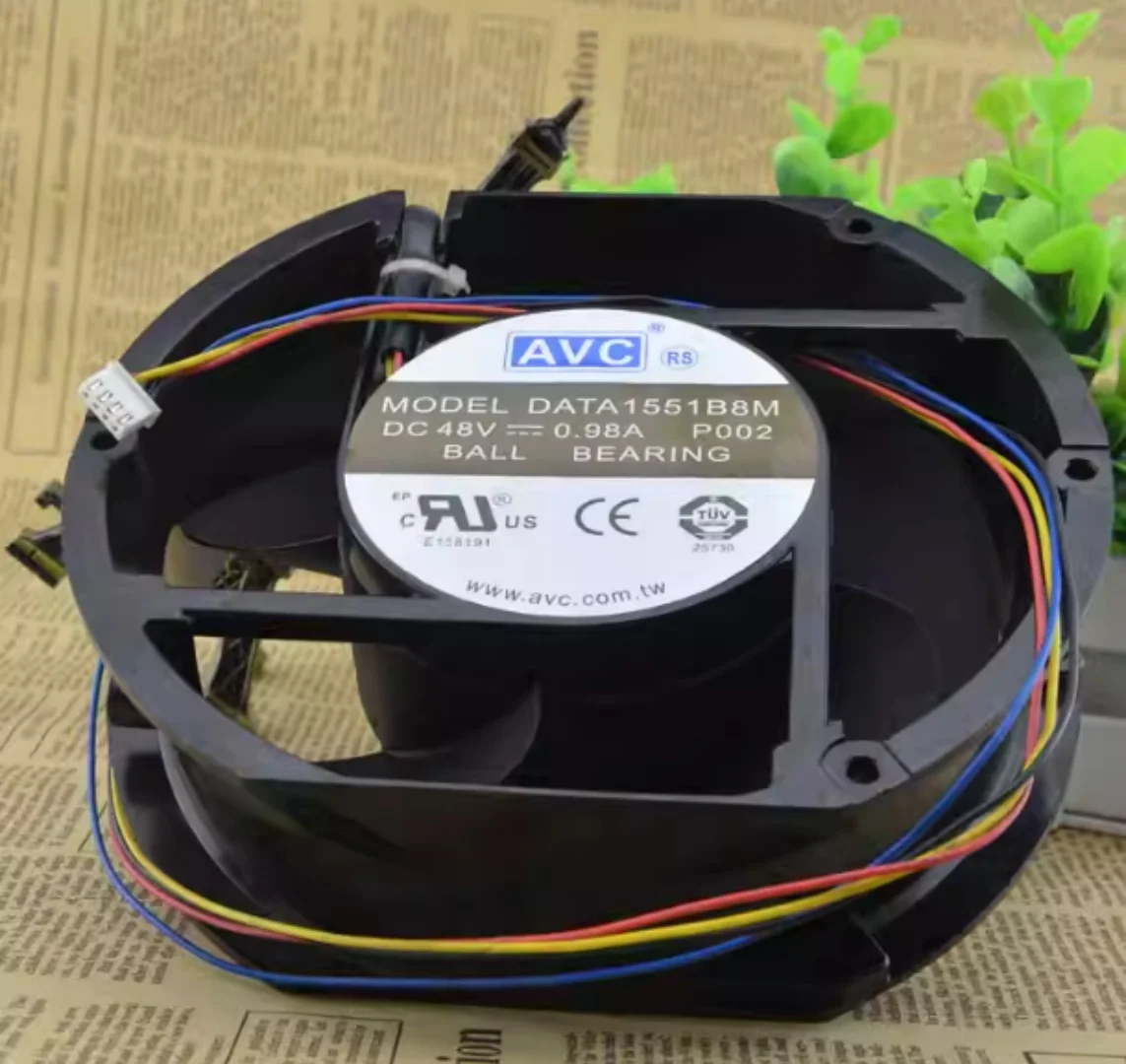 Original Genuine AVC 17251 DATA1551B8M 48V 0.98A Four-Wire Metal Case High-Temperature Resistant Fan