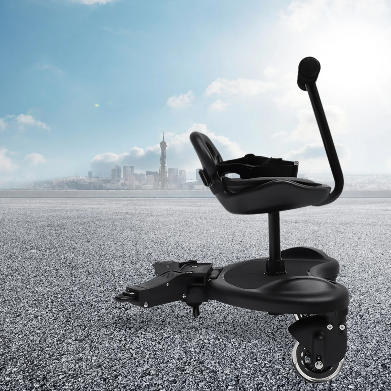 Universal 2-in-1 รถเข็นเด็ก BOARD,เด็ก Rider รถเข็นเด็กสิ่งที่แนบมาที่ถอดออกได้ที่นั่งยืน BOARD,ถือเด็กได้ถึง 44lbs