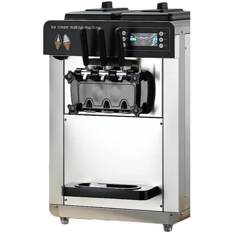 New 3-minute Secondary Molding 6L*2 Hopper Home Table Top Soft Ice Cream Machine