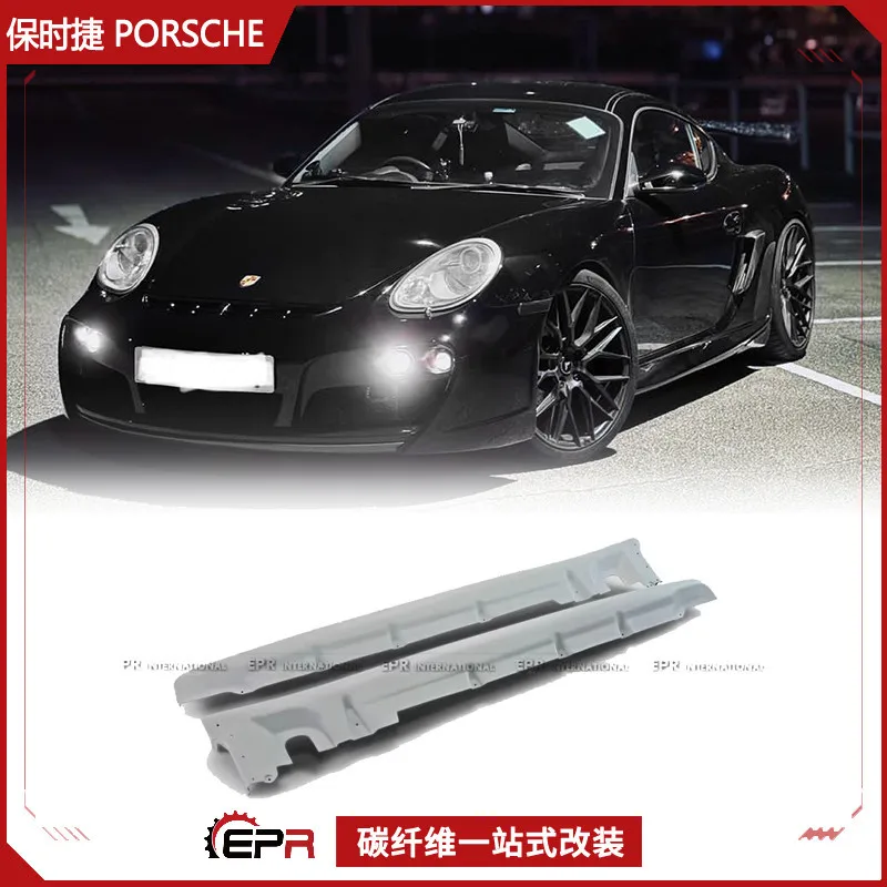 

Для Porsche 987 Cayman TA боковая юбка из углеродного волокна, боковая лопата, маленькая модификация объемного звучания