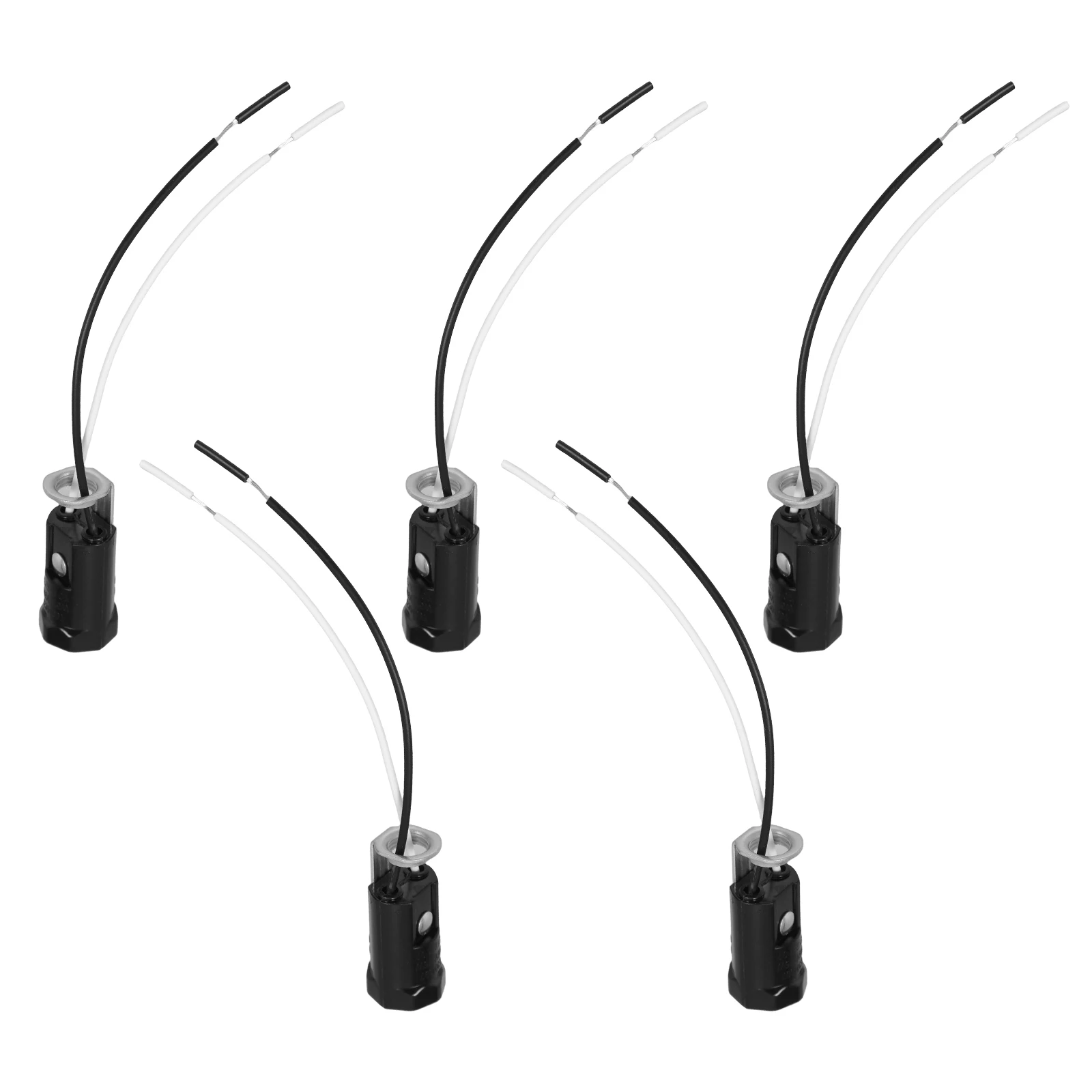 

5pcs E12 Lamp Holder Plug-in Socket for Chandeliers Wall Lamps Table Lamps Vintage Adapter Candelabra Wire Fixture