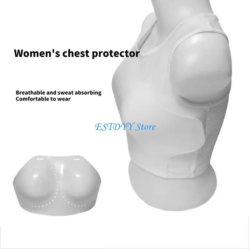 

G6DE Boxing Chest Protector for Female Women Karate Chest Guard Breast Protector
