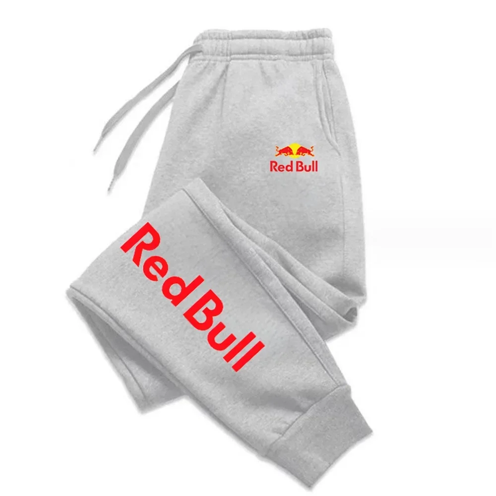 Red Bull Pantaloni sportivi in cotone autunno/inverno casual e alla moda, pantaloni da corsa e fitness da uomo, pantaloni lunghi in tinta unita