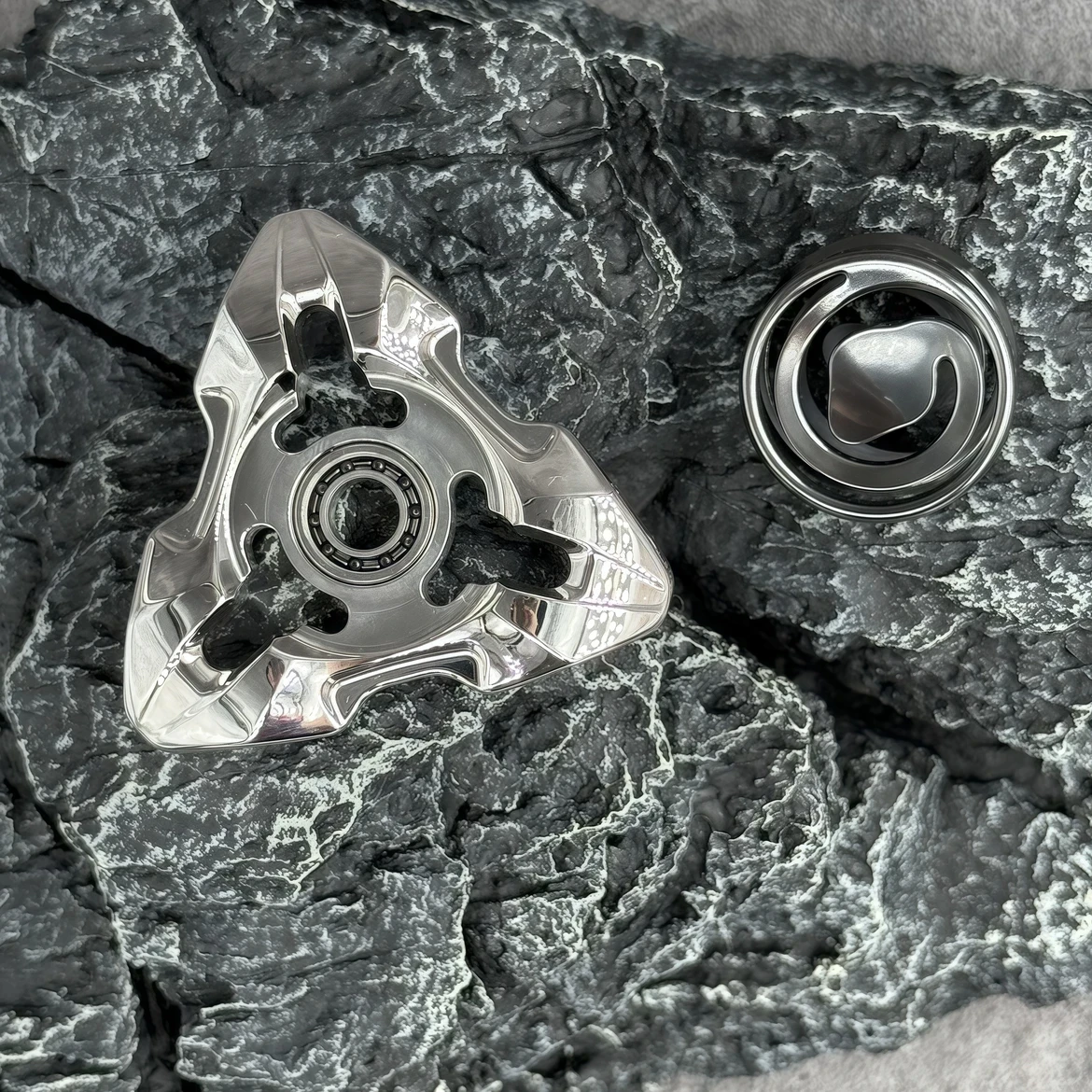 ADHD Fidget Spinner Slider métal EDC jouets en acier inoxydable Anti-Stress sensoriel Fidgeting jouets pour adultes enfants ADHD Focus