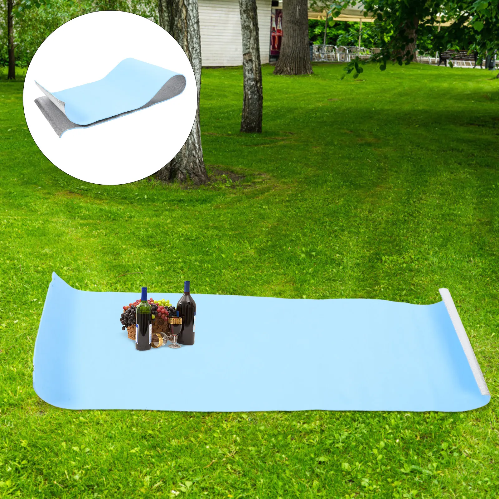 1Pcs All in One Waterproof Picnic Pad Moisture Proof Yoga Mat Portable for Travel Camping Hiking Beach Picnics Sporting Events