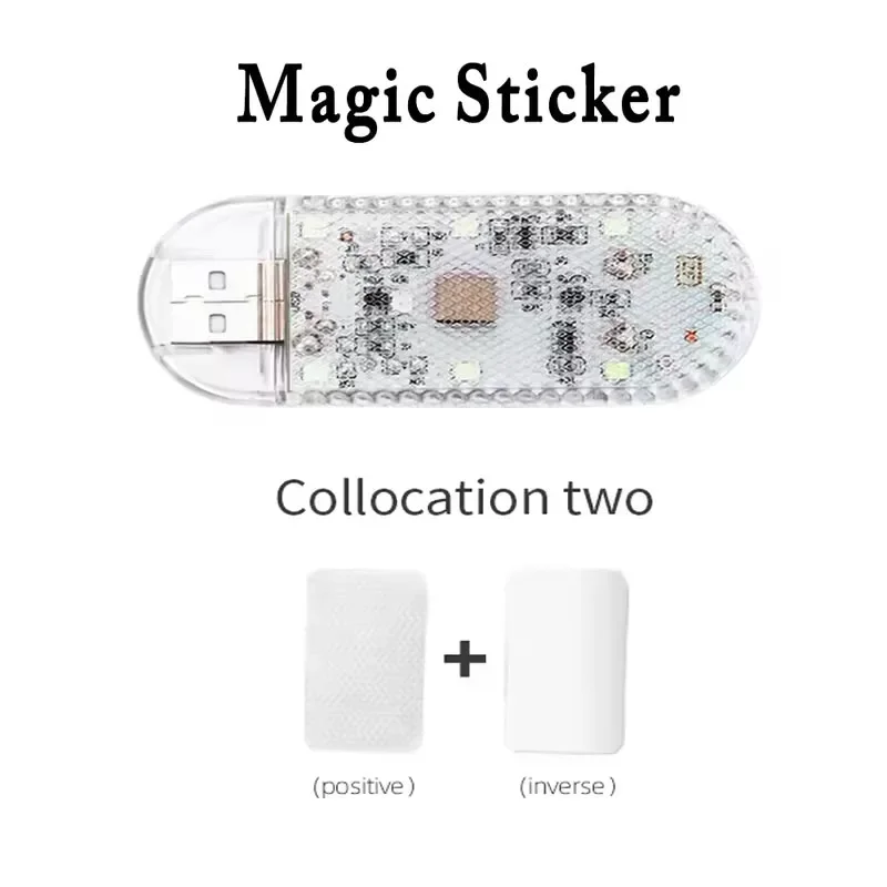 1pc Car Ceiling Lamp Touch Sensor USB LED Interior light LED Lamp Reading Light Car Decorations Roof Interior Lighting