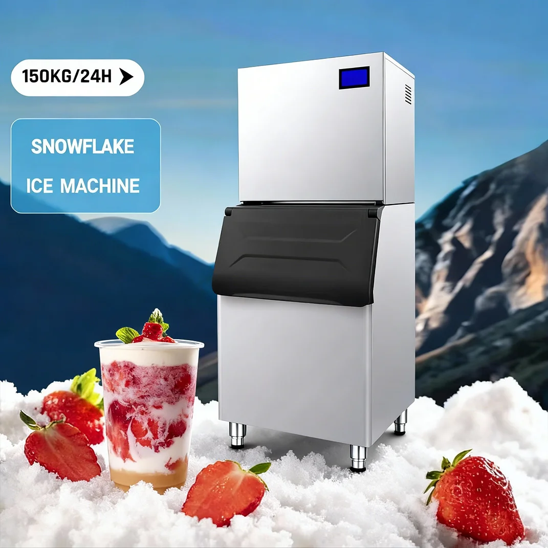 

Commercial Grade Shaved Ice Maker Snowflake Ice Machine For Restaurants And Frozen Dessert Stores