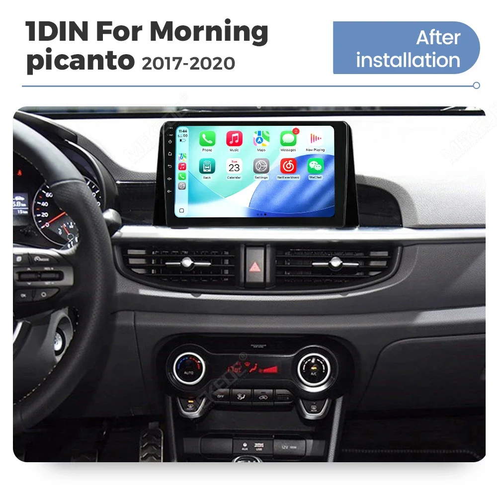 1Din Car Radio for KIA Morning 3 Picanto 2016-2023 Carplay Central Multimedia Player Intelligent System Linux Autoradio HeadUnit