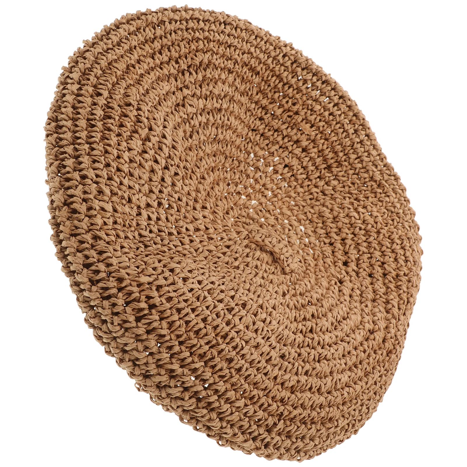 

Straw Beret Hats for Women Girls Summer Beach Caps Vintage Style Photography Resort Wear Female Hat