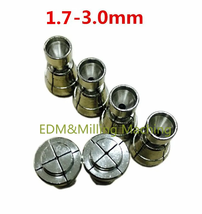 

1PC CNC Wire EDM Drill Guide 1.7-3.0 mm Stainless Steel Collet For Spark Machine