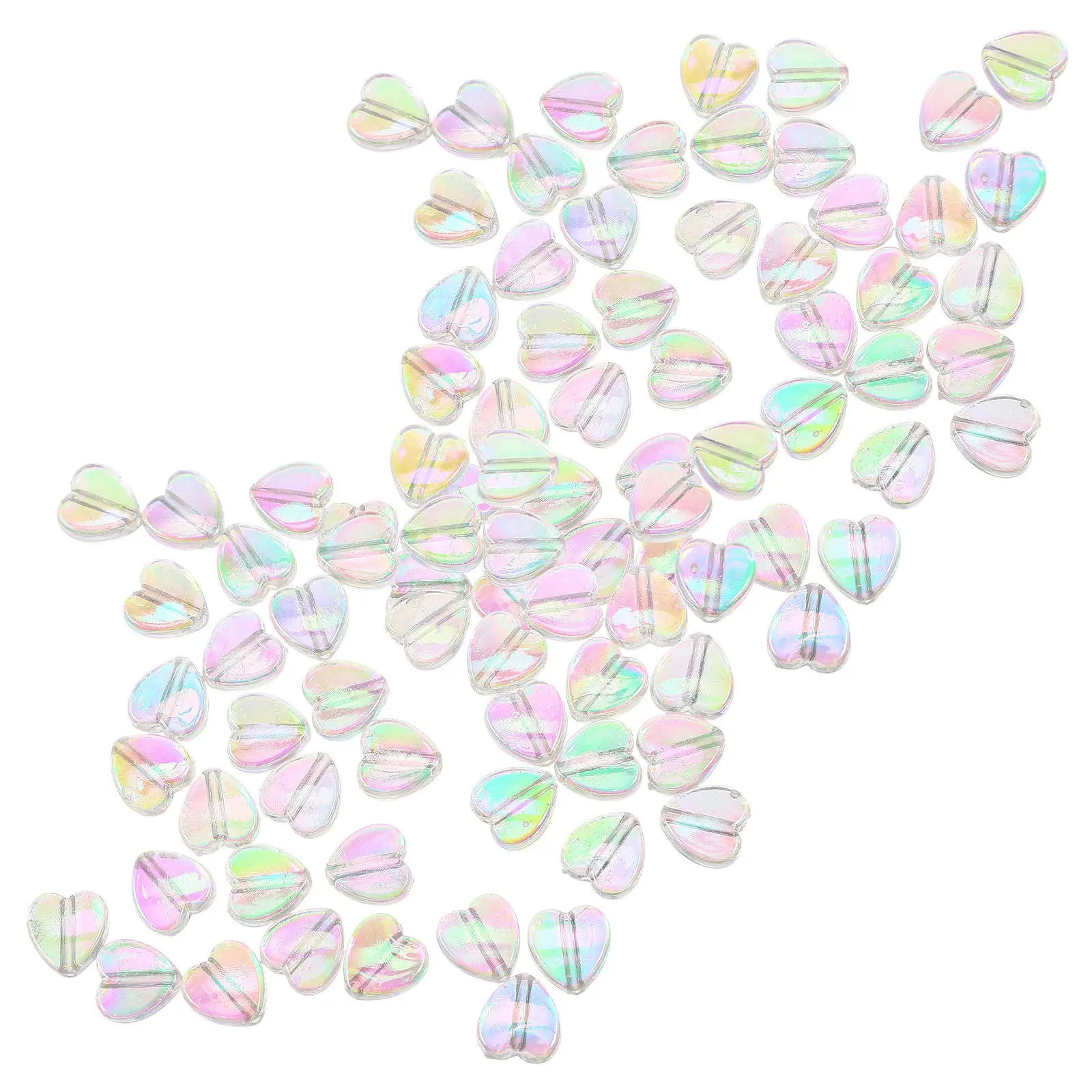 

300 шт. акриловых бусин в форме сердца для рукоделия, изготовления украшений, браслетов, ожерелий, аксессуаров, материалы для бисероплетения