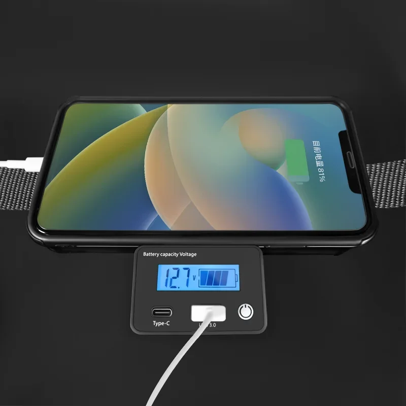 بطارية LiitoKala 12.8 فولت/12 فولت 160AH 4s LiFePO4 USB 3.0 نوع-C دورات الإخراج العاكس بطاريات ولاعة السيارة 14.6 فولت شاحن معفاة من الضرائب