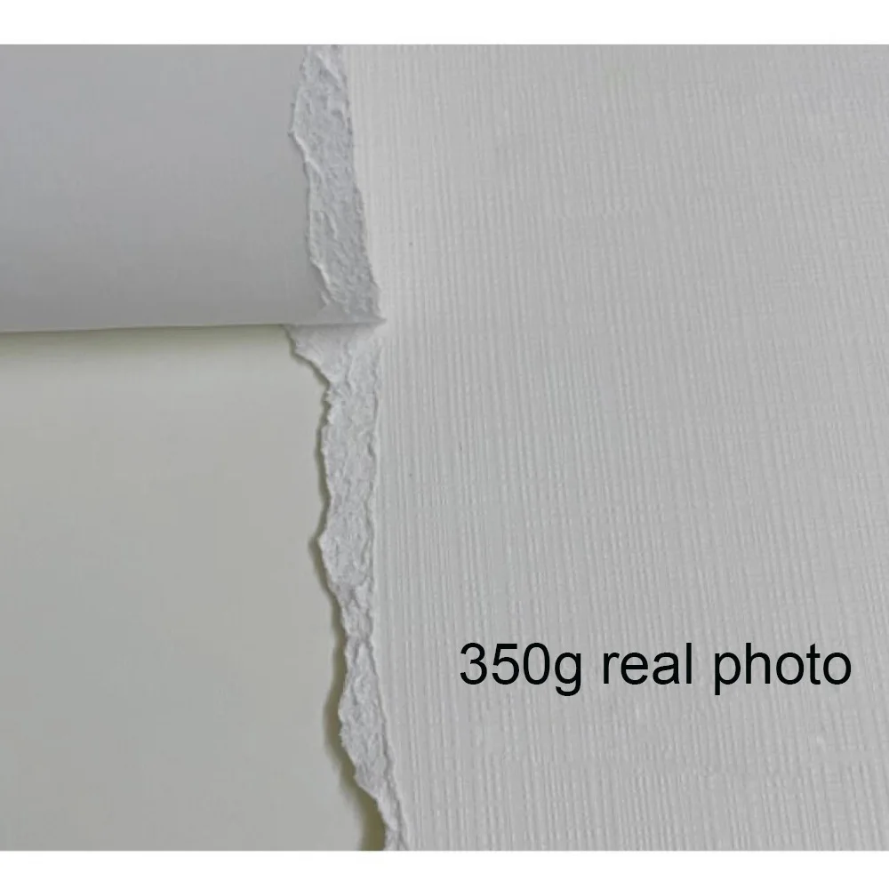 50 Sheets Art Ultra White Texture Special Paper Inkjet Printable Paper Postcard Business Card 350g Thickness Embossed Paper