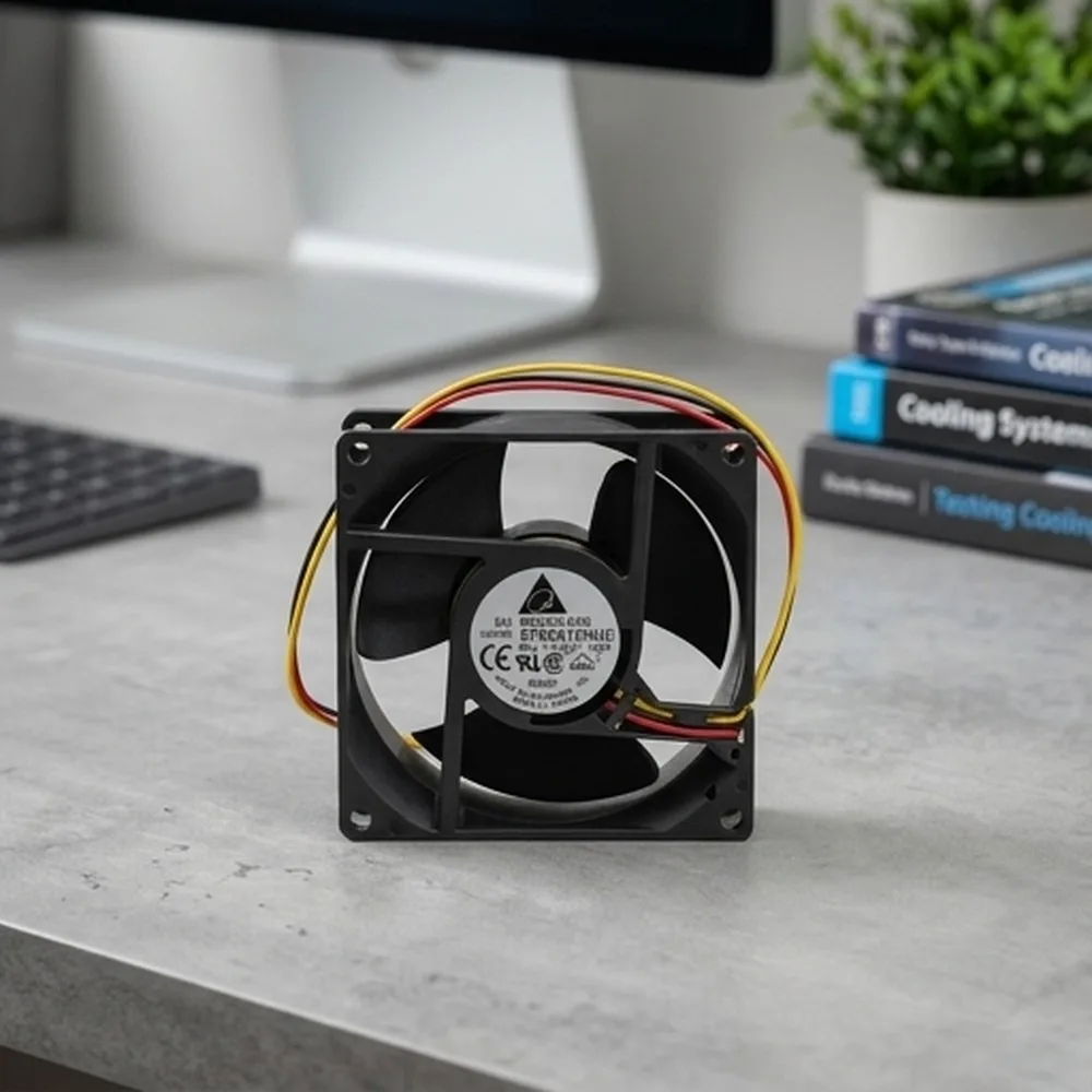 

For Delta EFB0812HHE-F00 8038 DC12V 0.62A 3-Wire Dual Ball Cooling Fan