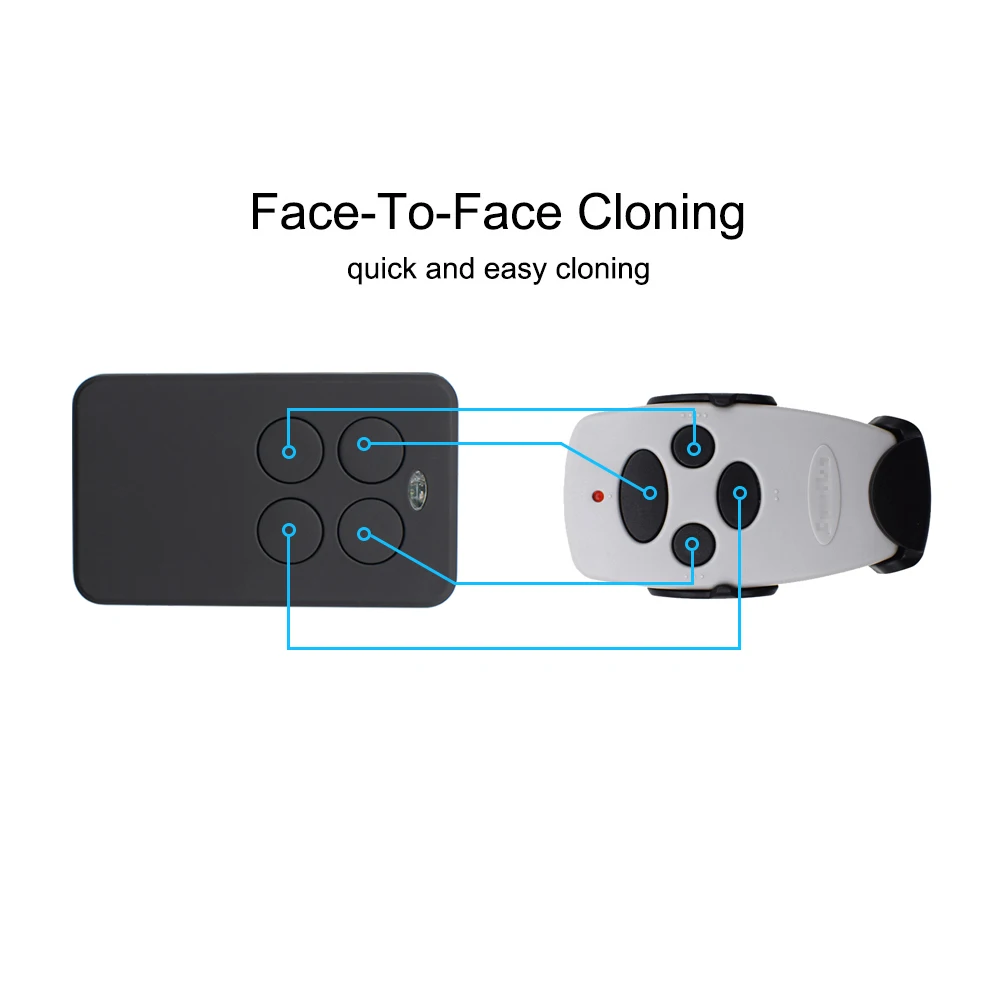 Garage Remote Control Clone Multifrequency 287MHz-868MHz 433mhz 433.92mhz 868mhz 4 in 1 Garage Door Opener Gate Control Key Copy
