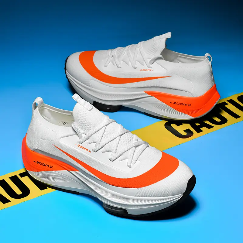 Homens tênis de corrida respirável corrida amortecimento tênis de corrida ao ar livre treinador sapatos de luxo casal antiderrapante malha fora de estrada sapatos