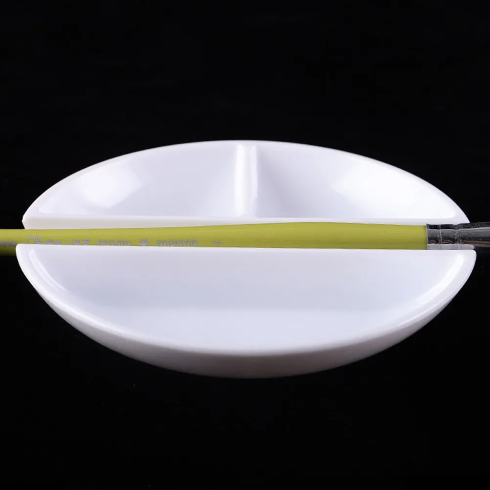 3Pcs Sturdy Plastic Palette Set Portable Compact Color Mixer Trays for Professional Painters Art Students DIY Painting