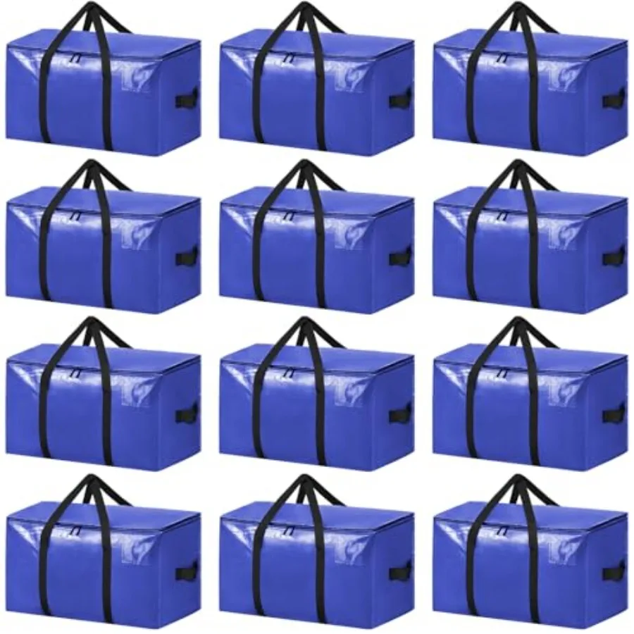 

Heavy Duty Moving Bags with Strong Handle, Extra Large Moving Boxes, Storage Tote for Clothes, College Moving Supplies Durable