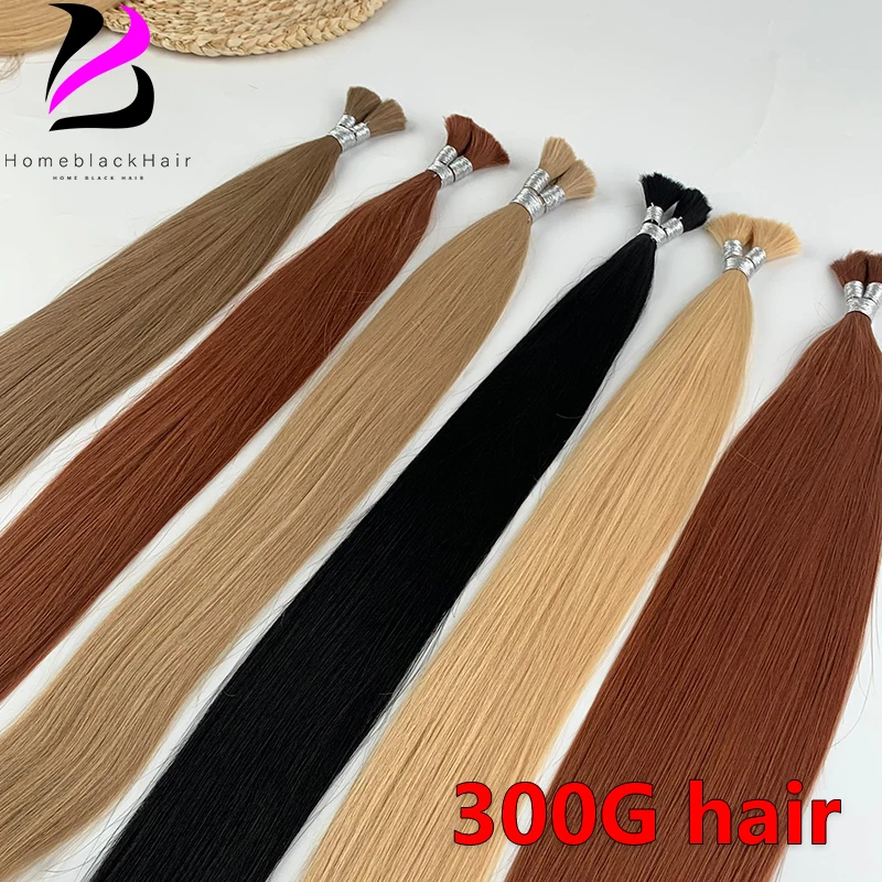 

300G 100% Human Hair Bulk No Weft 613 Wholesale Virgin Remy Straight Hair Bulk Real Natural Hair Extension Vietnamese Hair